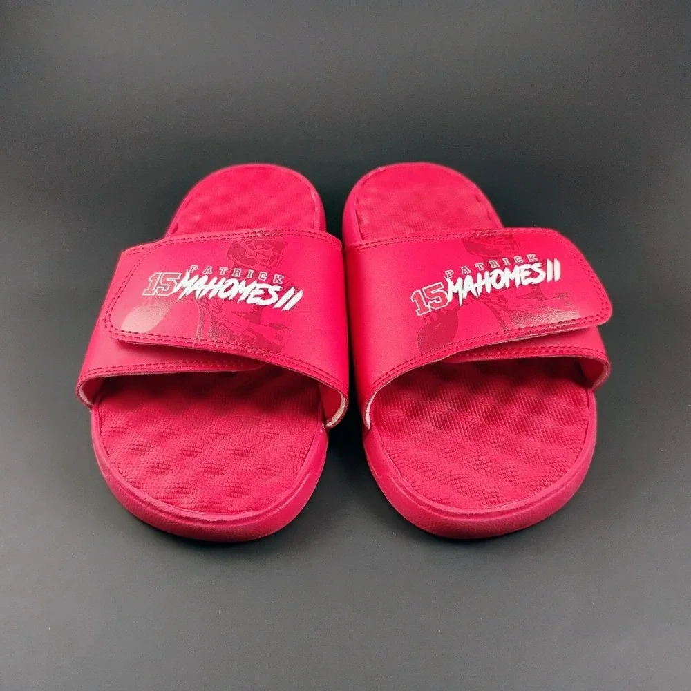 Youth ISlide Patrick Mahomes‎ New Slide Sandals Size 4 Kansas City Chiefs NFL